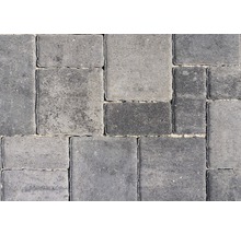 Zámková dlažba betonová Rhodos Elegant kombi 6 cm šedočerná-thumb-0