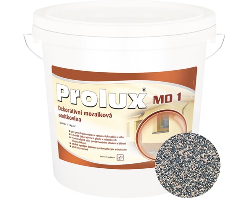 Mozaiková omítka Prolux 1 - 140 jemnozrnná 25 kg Kbelík dekorativní mozaikové omítky
