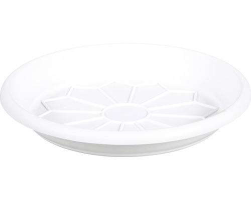 Podmiska pod květináč plastová Naxos Ø 37 cm bílá