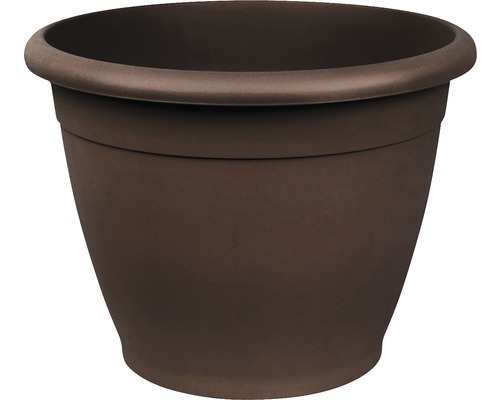 Květináč plastový Naxos Ø 18 cm hnědý