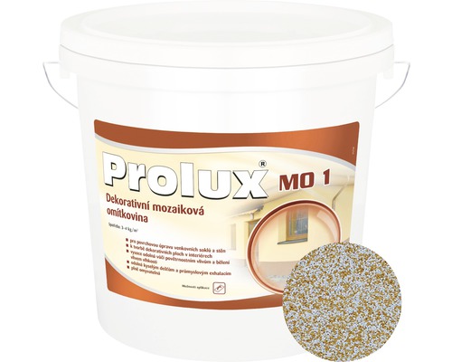 Mozaiková omítka Prolux 1 - 235 jemnozrnná 25 kg Kbelík s dekorativní mozaikovou omítkou