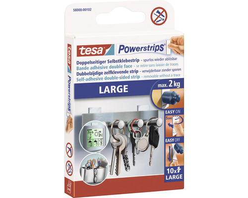 tesa Powerstrips oboustranné samolepicí proužky Large 50x20 mm max. 2 kg 10 kusů