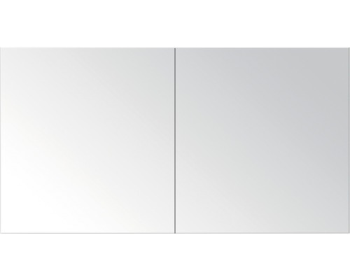 Zrcadlová skříňka Porto 120x65x13 cm lesklá bílá
