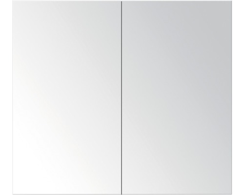 Zrcadlová skříňka Porto 70x65x13 cm lesklá bílá