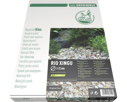 Akvarijní štěrk DENNERLE Plantahunter Rio Xingu 2-22 mm, 5 kg