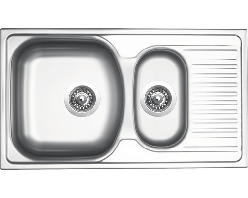 Nerezový dřez Sinks TWIN 780.1 V 0,6 mm matný