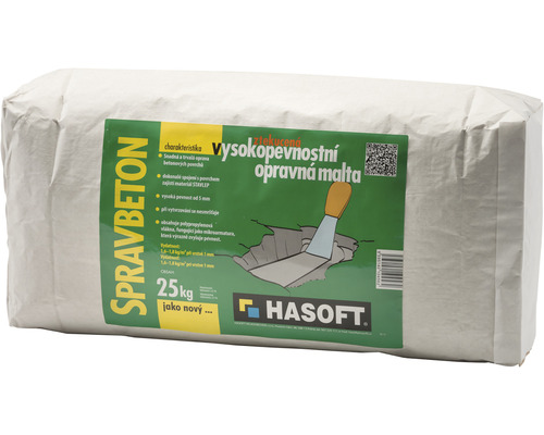 Balení vysoce pevnostní opravné malty, 25 kilogramů