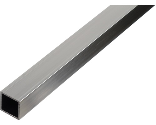 Čtyřhranný profil 30x30x2mm délka 2m přírodní hliník Čtvercová kovová trubka