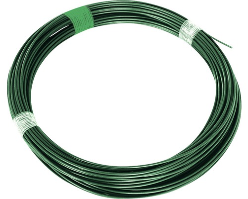 Napínací drát PILECKÝ Zn + PVC 26 m síla drátu 2,25/3,40 mm zelený