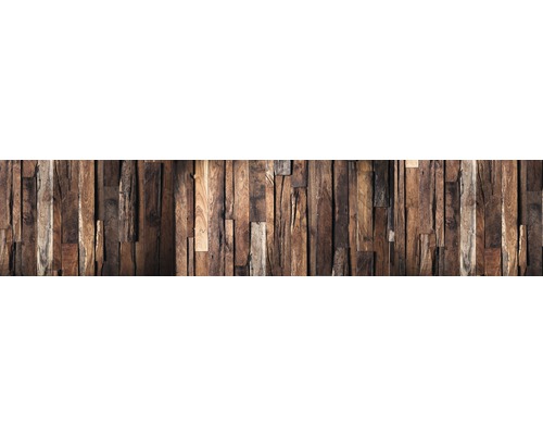 Kuchyňská zadní stěna mySPOTTI splash Rustikální dřevo 60x280 cm
