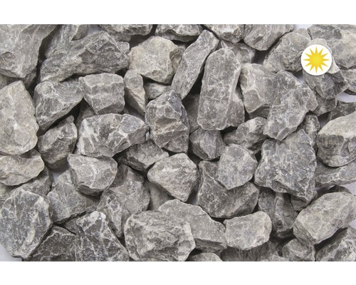 Šedé okrasné kameny pro zahradní a krajinářské úpravy