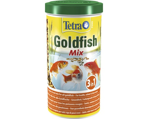 Krmivo pro zlaté rybky v jezírku TetraPond Gold Mix 3v1 1 l Krmivo pro zlaté rybky Tetra Mix v balení