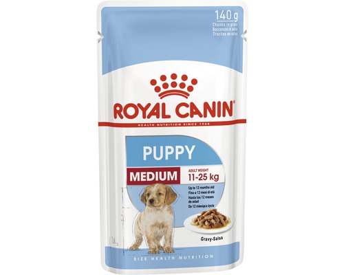 Royal Canin Puppy Medium krmivo pro štěňata v 140gramovém sáčku