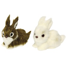 Dvě dekorativní figurky velikonočního zajíčka