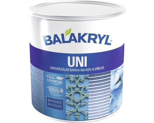 Univerzální barva Balakryl UNI mat 0101 pastelově šedá ekologická 0,7 kg Univerzální barva Balakryl UNI mat 0101 pastelově šedá ekologická 0,7 kg