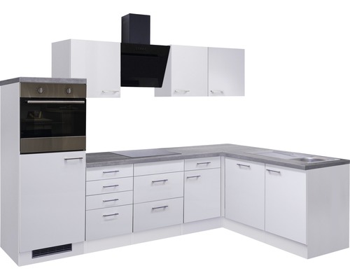 Kompletní kuchyně s vestavnou troubou, digestoří a dřezem