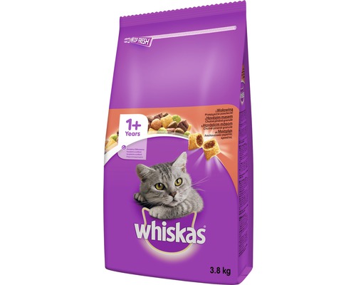 Krmivo pro kočky Whiskas pro kočky od jednoho roku, 3,8 kilogramu