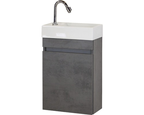 Umyvadlová skříňka s umyvadlem a baterií do koupelny