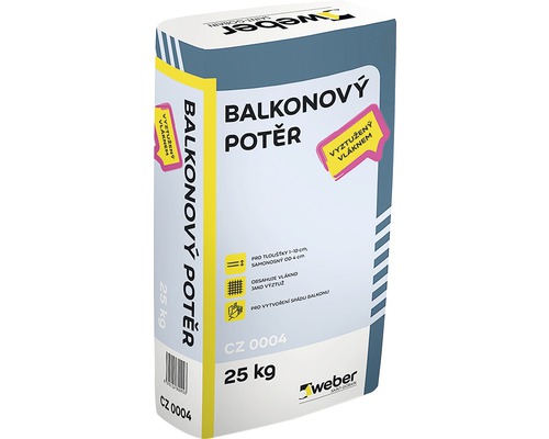 Balkonový potěr WEBER CZ 0004 25 kg