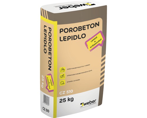 Lepidlo na pórobeton WEBER CZ 510 25 kg