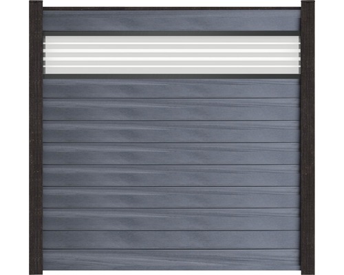 BPC Plotové pole GroJa Flex zás. systém Plot s horizontálními lamelami a světelným prvkem