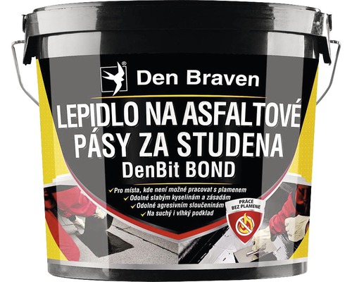 Lepidlo na asfaltové pásy za studena DEN BRAVEN DenBit BOND 5 kg Kbelík s lepidlem na asfaltové pásy za studena od společnosti Den Braven