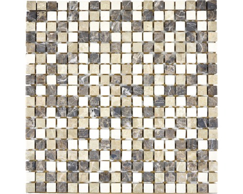 Kamenná mozaika MOS 15/95 30,5x30,5 cm béžová/hnědá Čtvercová mozaika z přírodního kamene