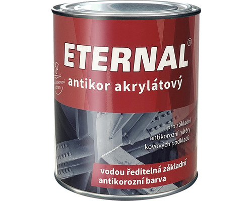 Barva na kov ETERNAL akrylátový, antik, světle šedý 0,7kg