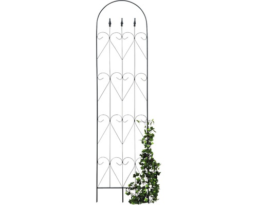 Mříž na popínavé rostliny Zora okrasná 46 x 183 cm černá