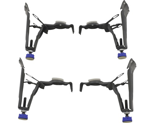 Čtyři upevňovací desky nohou stolu pro montáž nohou stolu