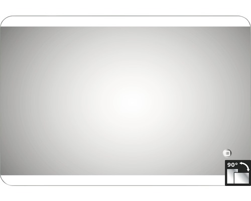 LED zrcadlo do koupelny s osvětlením DSK Silver Glacier 50 x 70 cm