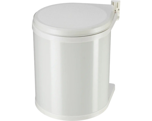 Bílý nástěnný výklopný odpadkový koš do kuchyně