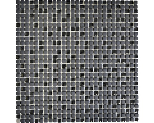 Skleněná mozaika CUBA 01B ČERNÁ 30,5x30,5 cm