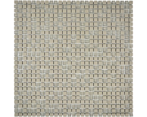 Skleněná mozaika CUBA 03C KRÉMOVÁ 30,5x30,5 cm