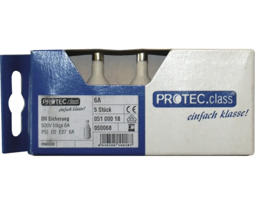 Balení pěti pojistek DII 6A