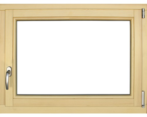 Dřevěné okno lakované borovice 100 x 75 cm pravé trojsklo