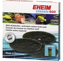 Eheim Classic 600 aktivní uhlíková pěnová vložka, balení tří kusů pro akvarijní filtry
