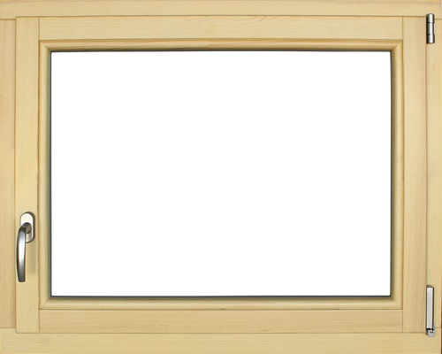 Dřevěné okno lakované borovice 100 x 80 cm pravé trojsklo