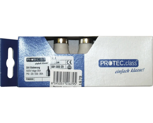 Pojistky DIII 35 ampér, 5 kusů v balení