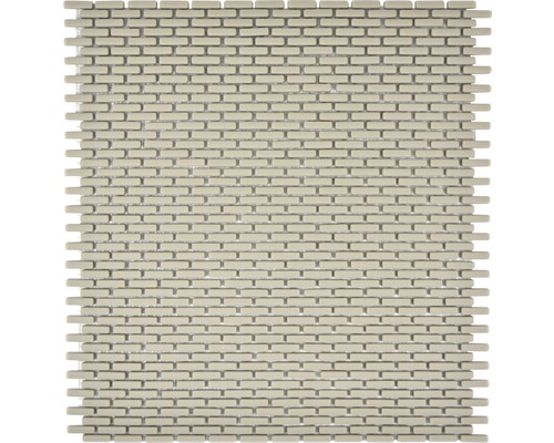 Skleněná mozaika CUBA B23C KRÉMOVÁ 27,5x29,7 cm