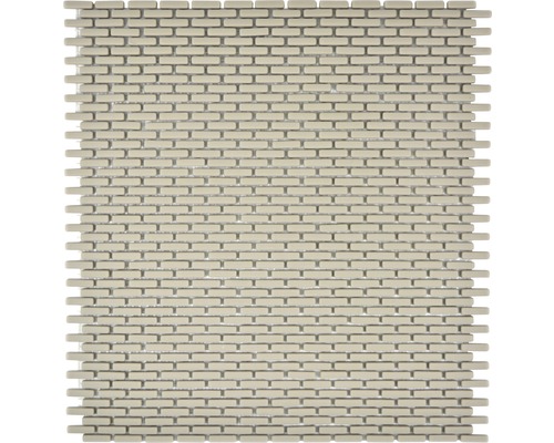 Skleněná mozaika CUBA B23C KRÉMOVÁ 27,5x29,7 cm Mozaiková dlaždice v obdélníkovém formátu