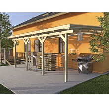 Terasa s grilem, barem a střechou