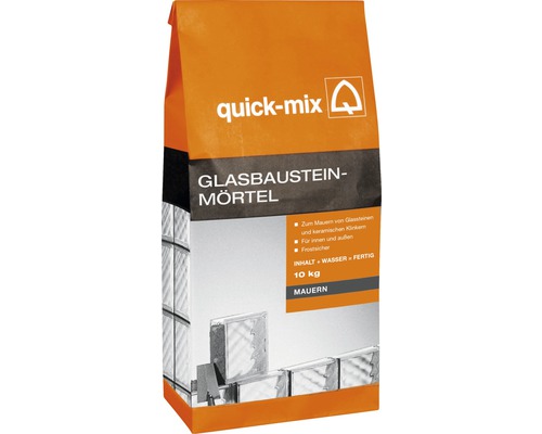 Malta na skleněné tvárnice QUICK MIX MGB 10 kg Malta na skleněné tvárnice Quick-Mix v 10kilogramovém pytli na zdění