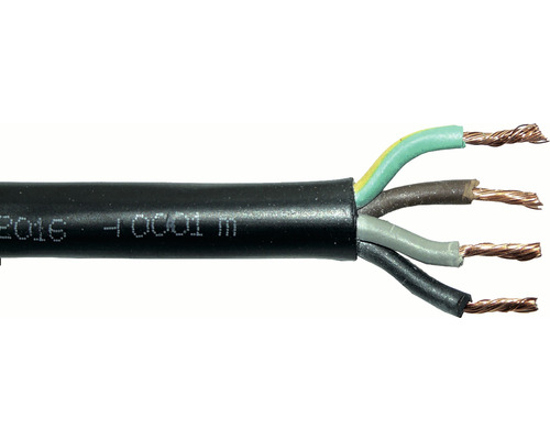 Silový kabel H05 RR-F 4x1,5 (CGSG) černý, metrážové zboží