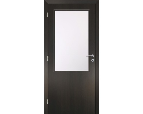 Interiérové dveře Solodoor prosklené, 60 L, fólie wenge (VÝROBA NA OBJEDNÁVKU)