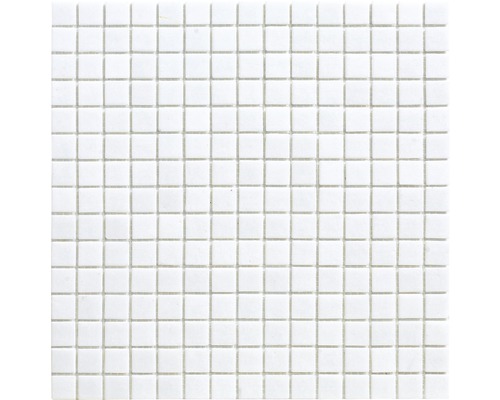 Skleněná mozaika A 11 30,5x32,5 cm bílá Skleněná mozaika A 11 30,5x32,5 cm bílá