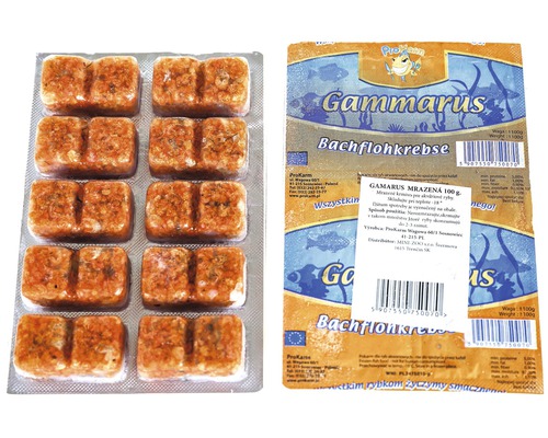 Mražené krmivo Blistr Gammarus mix 100 g Mražené krmivo pro ryby Gammarus v blistru