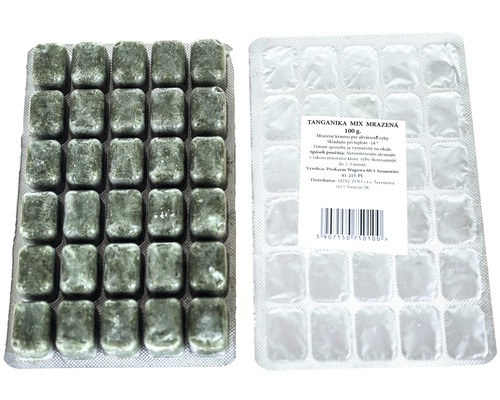 Mražené krmivo Blistr Tanganyka mix 100 g Mražené krmivo pro ryby, Tanganyika Mix, 100 gramů