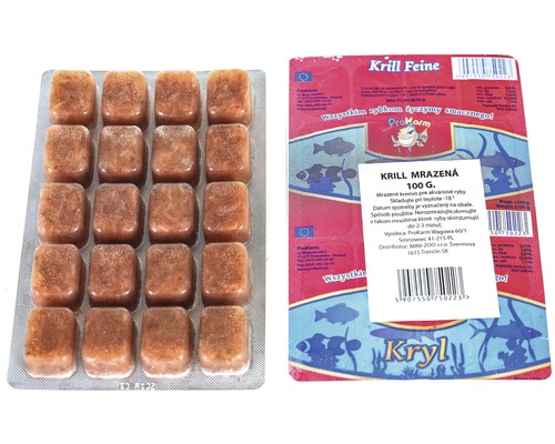 Mražené krmivo Blister Krill 100 g ProKarm mražený Krill pro akvarijní ryby, 100 gramů