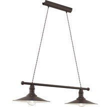Dvojitá závěsná lampa se stínidly